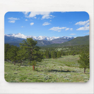 Tapis De Souris Rocky Mountain View Paysage Pittoresque