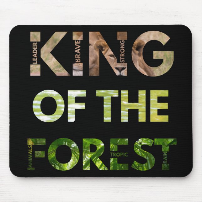Tapis De Souris Roi de la Forêt  (Devant)