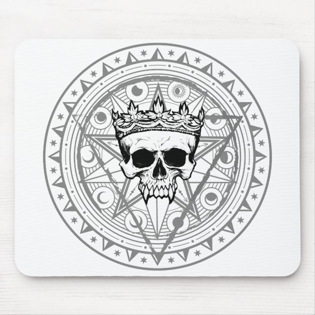 Tapis De Souris Roi des morts : Dark Royal Vampire Sigil White (Devant)
