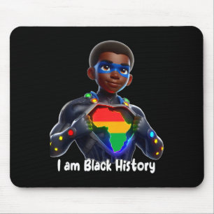 Tapis De Souris Roi fier et puissant de l'histoire noire