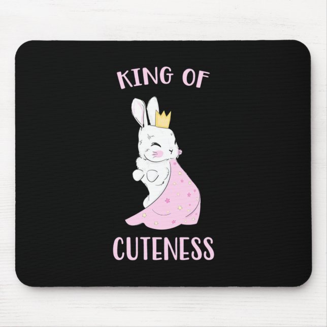 Tapis De Souris Roi Lapin De Mignité (Devant)