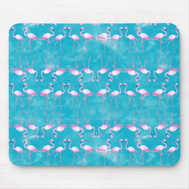 Tapis De Souris Rok Flamingos Summer Beach (Devant)
