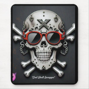 Tapis De Souris "Rokstar Skull Coolness"