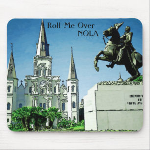 Tapis De Souris Roll Me Over NOLA, Jackson Carré