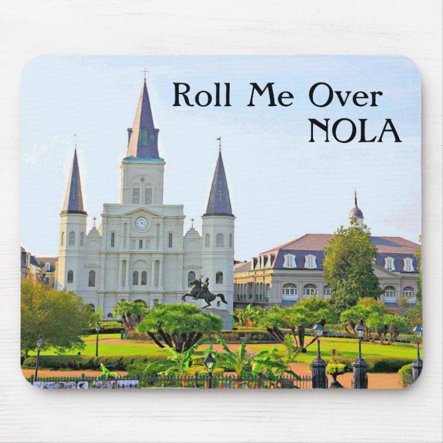 Tapis De Souris Roll Me Over NOLA, Jackson Carré (Devant)