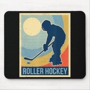 Tapis De Souris Roller hockey vintage