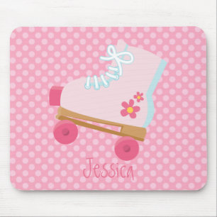 Tapis De Souris Rollerskate rose Mousepad