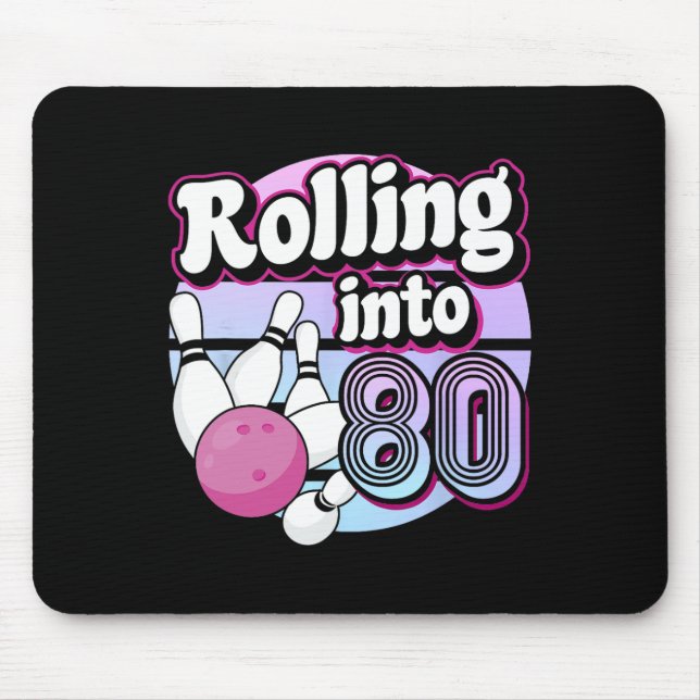 Tapis De Souris Rolling In 80 Bowling 80e anniversaire (Devant)