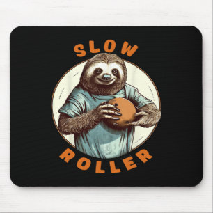 Tapis De Souris Roman drôle pour hommes et femmes boule de bowling