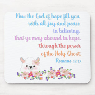 Tapis De Souris Romans 15 Bible Verse Design
