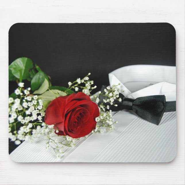 Tapis De Souris Romantic Red Rose (Devant)