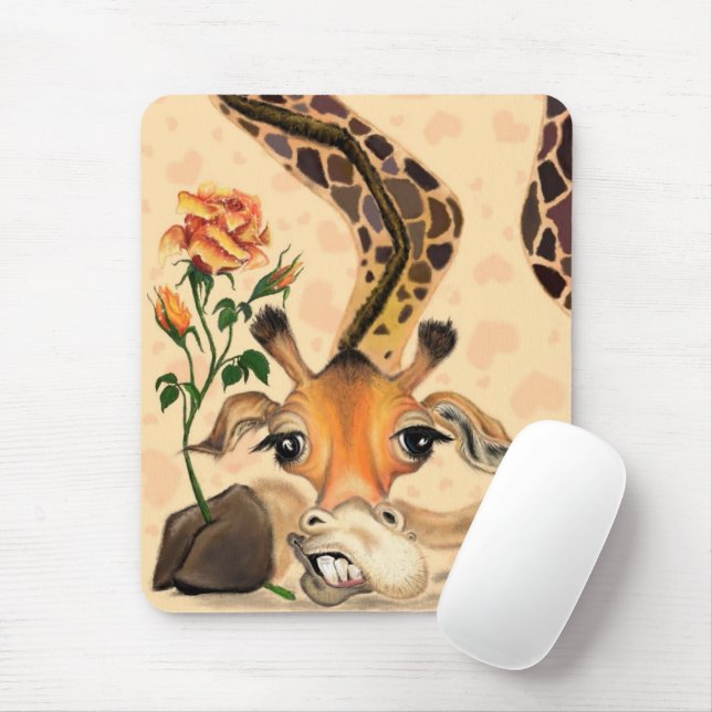 Tapis De Souris Romantique Giraffe Souris Pad Gentleman Jouer (Avec souris)