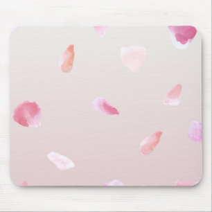 Tapis De Souris Romantique rose pâle Rose pétal floral