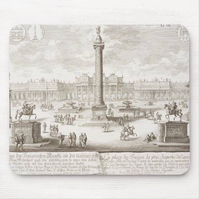 Tapis De Souris Rome carré de Trajan, 'des historis d'einer (Devant)