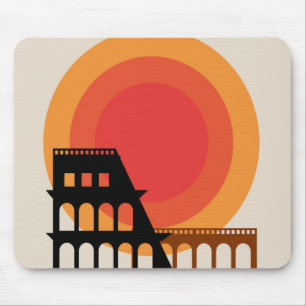 Tapis De Souris Rome, Italie Colosseum Carte postale non Vintage