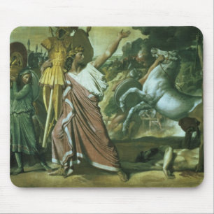 Tapis De Souris Romulus, conquérant d'Acron, prenant son butin à t