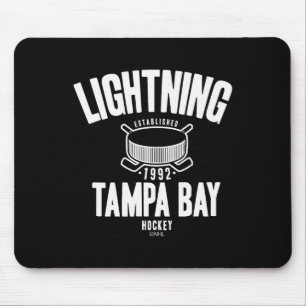 Tapis De Souris Rondelle de hockey Tampa Y Lightning Bleue Officie