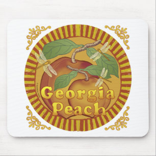 Tapis De Souris Rondo des pêches de Géorgie