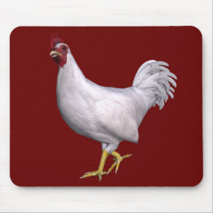 Tapis De Souris Rooster blanc