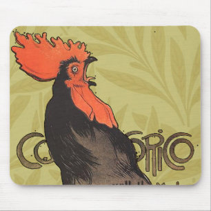 Tapis De Souris Rooster Steinlen Cocorico