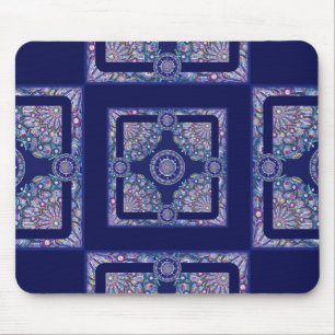 Tapis De Souris Rosace bleue