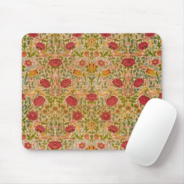 Tapis De Souris Rose, 1883 par William Morris (Avec souris)