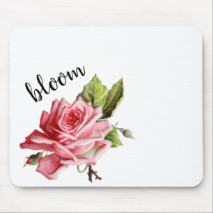 Tapis de souris rose aquarelle beau