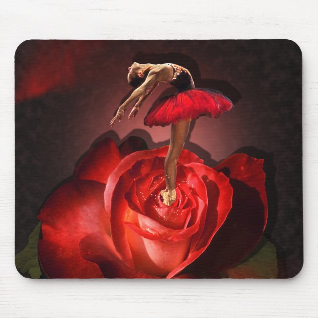 Tapis De Souris Rose Ballerina - Mousepad (Devant)