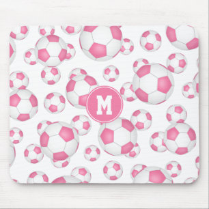 Tapis De Souris rose blanc ceinturon sport balls motif