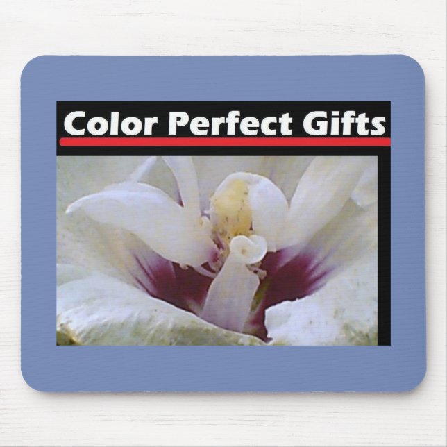 Tapis De Souris Rose blanche (Devant)