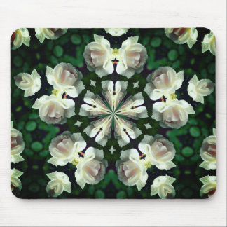 Tapis De Souris Rose blanche Art Abstrait