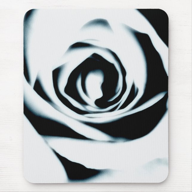 Tapis De Souris Rose blanche Mousepad (Devant)