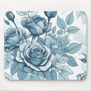 Tapis De Souris Rose bleu
