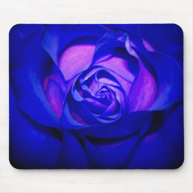 Tapis De Souris Rose bleu rougissant Mousepad (Devant)