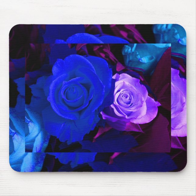 Tapis De Souris Rose bleu violet (Devant)