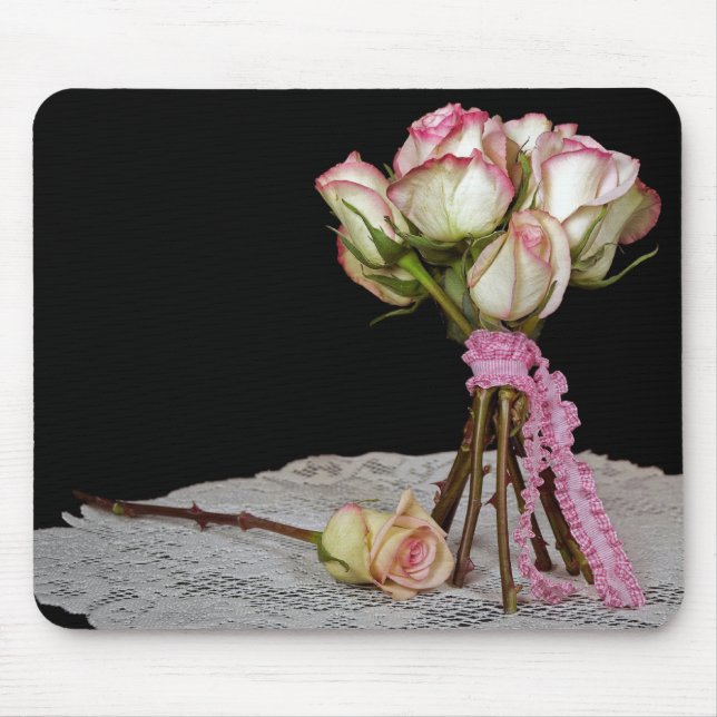 Tapis De Souris Rose Bouquet (Devant)