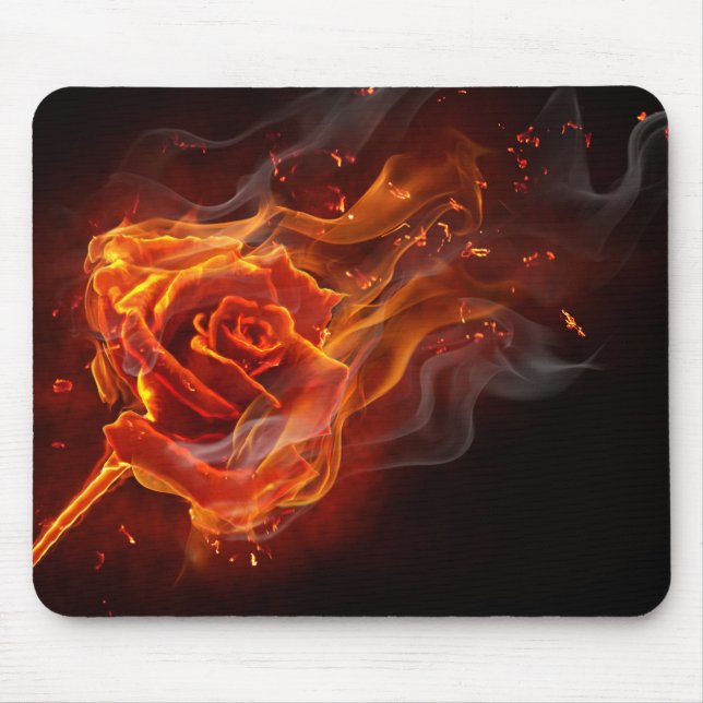 Tapis De Souris Rose brûlant (Devant)