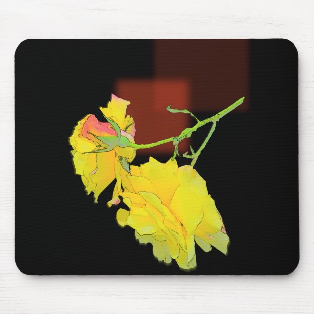 Tapis De Souris Rose cubiste (Devant)