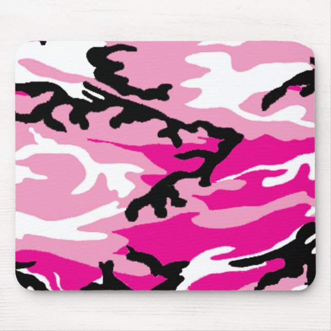 Tapis de souris rose de Camo (Devant)