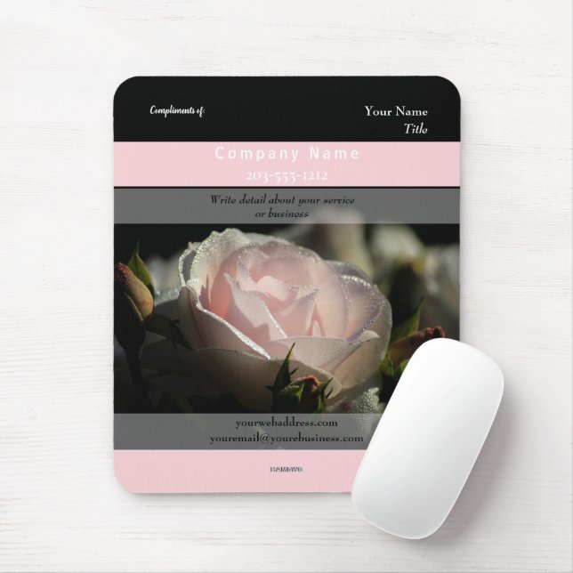 Tapis De Souris Rose de mousepad promotionnel - HAMbyWG (Avec souris)
