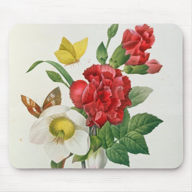Tapis De Souris Rose de Noël, Helleborus Niger (Devant)