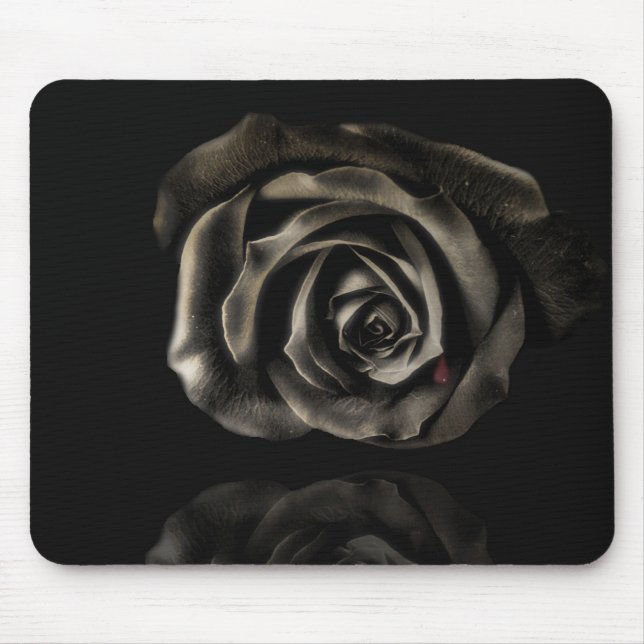 Tapis De Souris Rose de noir (Devant)