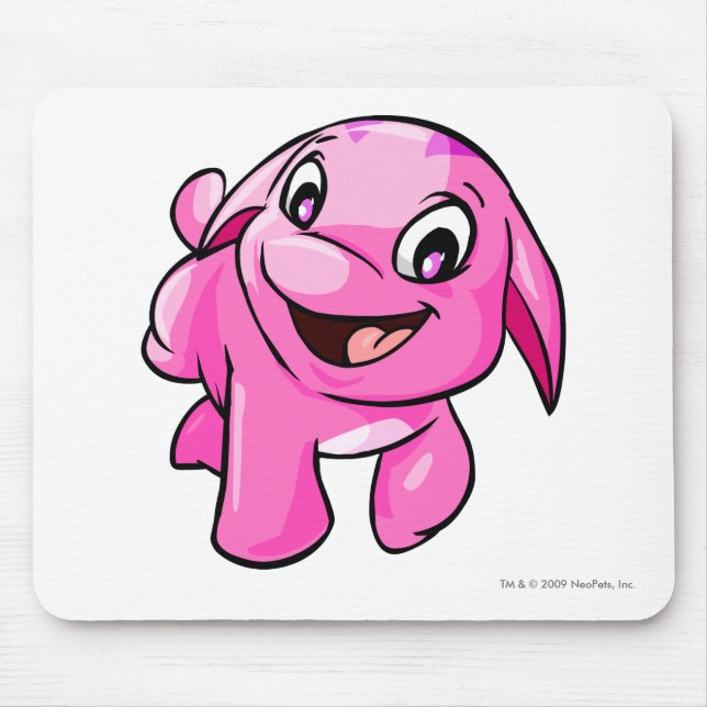 Tapis De Souris Rose de Poogle (Devant)