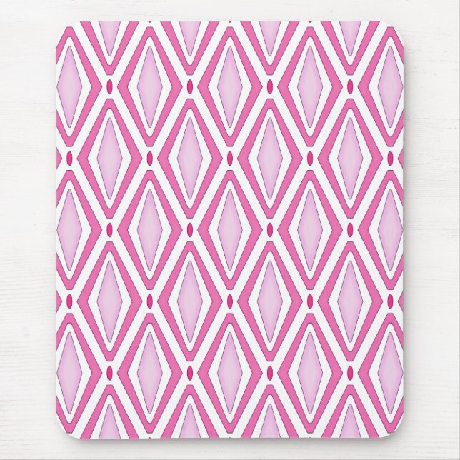 Tapis De Souris Rose diamant double rétro (Devant)