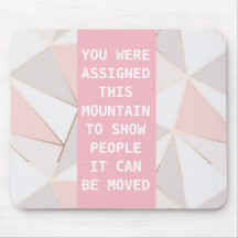 Tapis de souris rose d'inspiration