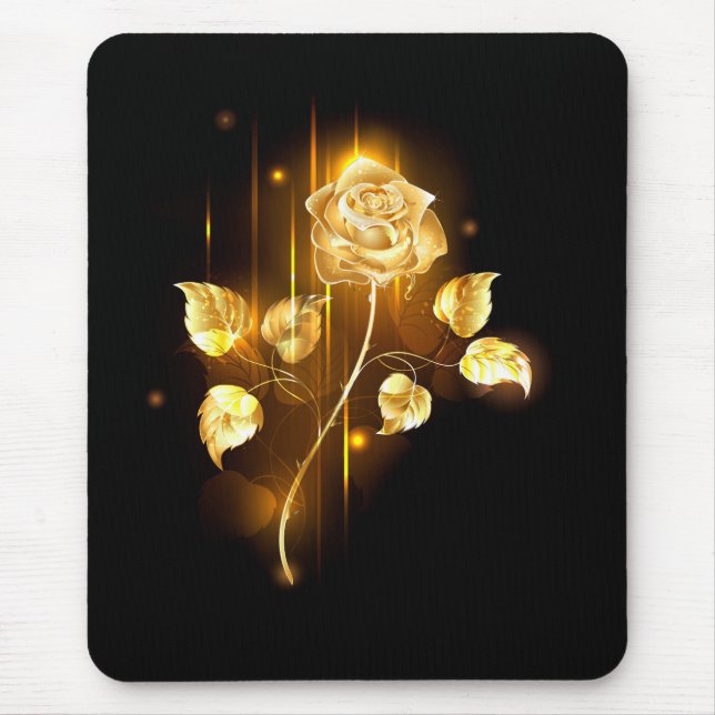 Tapis De Souris Rose d'or ( rose d'or ) (Devant)