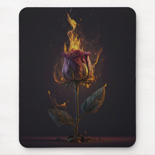 Tapis De Souris rose en feu (Devant)
