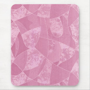 Tapis de souris rose en verre de tache