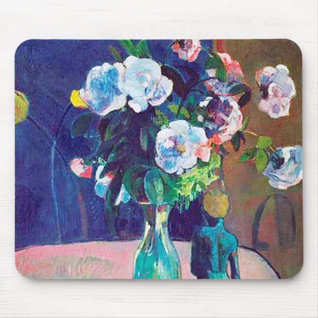 Tapis De Souris Rose et Statuette, Gauguin (Devant)