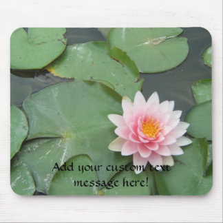 Tapis De Souris Rose et vert Lily Pad jolie photo
